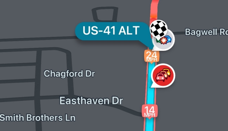 Petition Signatures Map · US-41 ALT street lights · GoPetition.com