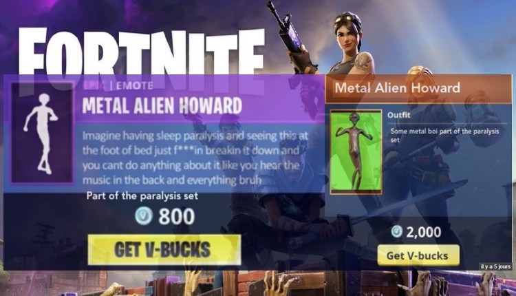 howard the alien dance in fortnite - fortnite alien