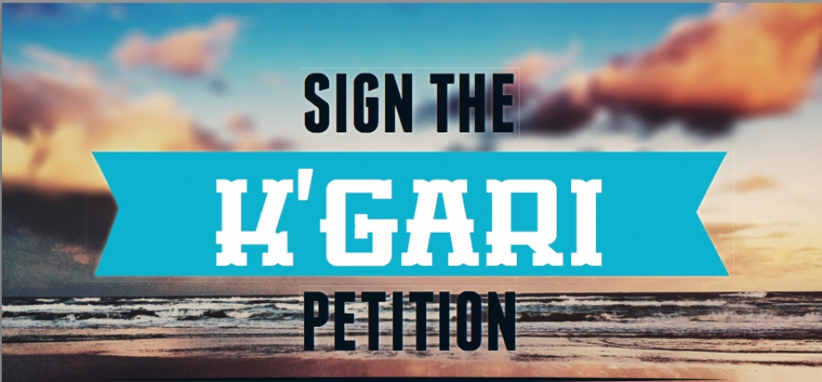 Sign Petition Kgari Aka Fraser Island ·